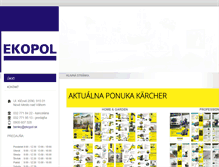 Tablet Screenshot of ekopol.sk